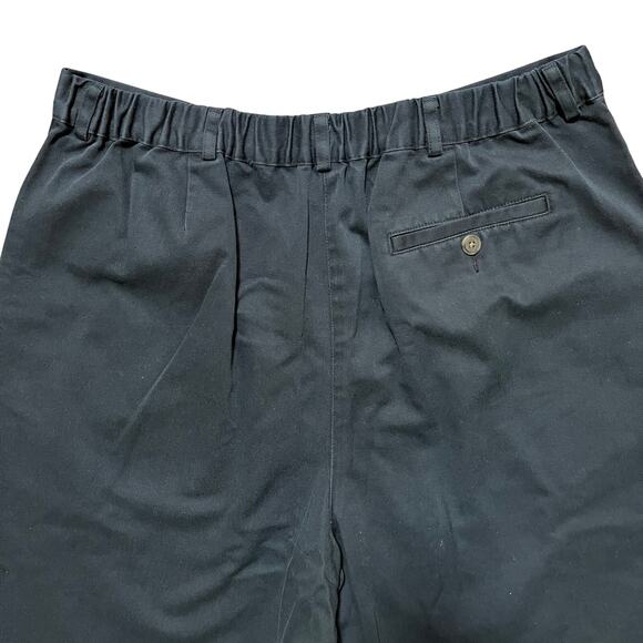 VTG L.L. BEAN High Rise Bermuda Shorts in Navy Blue SZ 14 - Picture 4 of 8